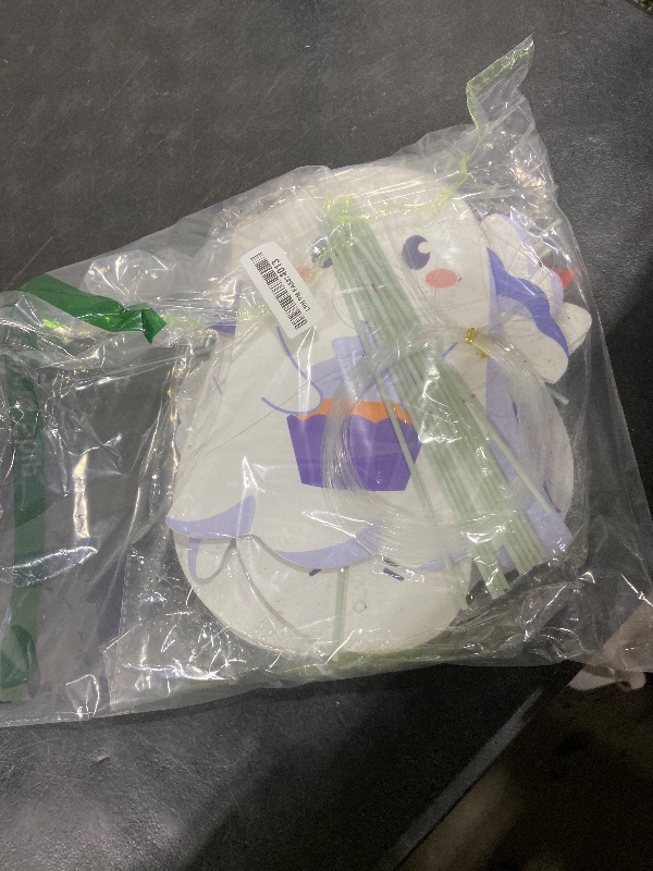 Photo 1 of 10 Pcs Ghost Halloween Yard Signs - Corrugated Plastic Scary Outdoor Decorations With 20 Pcs Stakes for Lawn