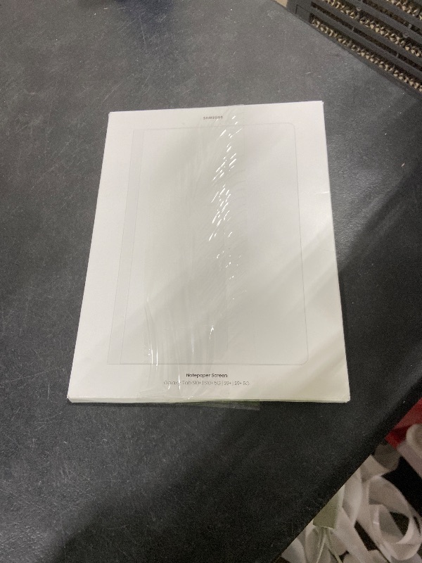 Photo 1 of SAMSUNG Galaxy Tab S9+ NotePaper Screen, Panel for Writing and Drawing on Tablet, Pen on Paper Feel, Fold Around Device for Easy Installation, US Version, EF-ZX812PWEGUJ, White