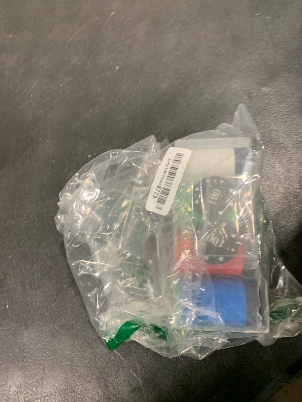 Photo 1 of 100PCS 1.48 Inch Poker Chips Set with Storage Box Casino Chips for Game Tokens Deep Night Poker Games Counting Sticks Party and Math Learning Classroom Teaching (5 Colors- White,Red,Green,Blue,Black)