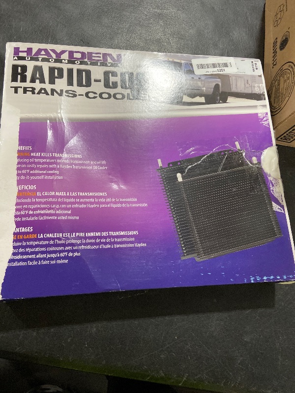 Photo 1 of **INCOMPLETE* Hayden Automotive 678 Universal Rapid-Cool 9.5” x 11” Add-On Transmission Cooler – Not for Direct Replacement of the OE Cooler