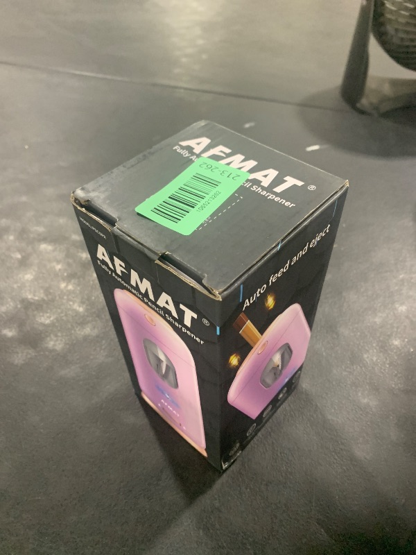 Photo 1 of AFMAT PSC8 Electric Pencil Sharpener, Auto in & Out, Fully Automatic Pencil Sharpener, Rechargeable Hands-Free Sharpeners for Jumbo & Colored Pencils (7-11.5mm), Good for Classroom/Home, Light Purple