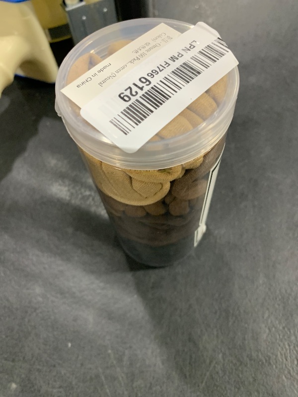 Photo 1 of 100 Pcs Hair Ties for Women Girls, Seamless Cotton Elastic Hair Bands, No Damage Ponytail Holder Elastics for Thick Hair?Neutral Colors?