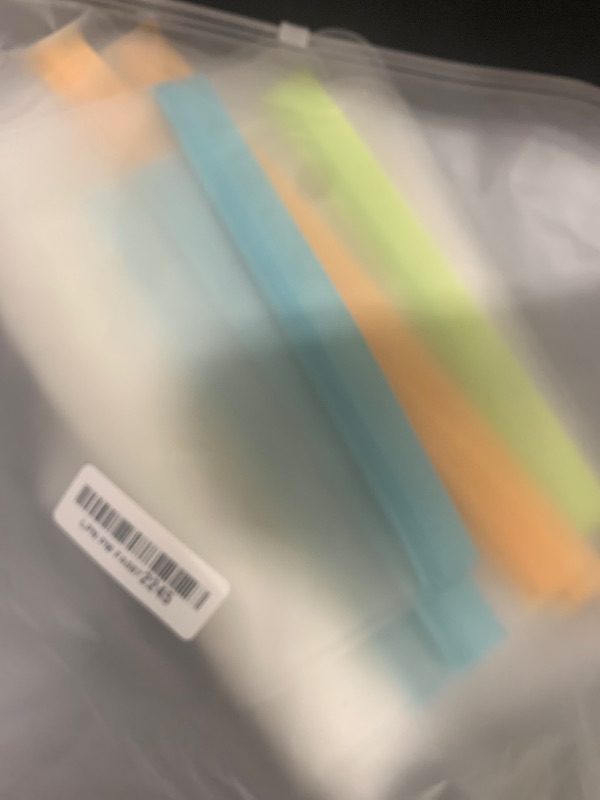 Photo 1 of 10 Pack Dishwasher Safe Reusable Food Storage Bags - Extra Thick Leakproof Silicone Freezer Bags, Reusable Lunch Bag for Salad Fruit Travel - 2 Gallon, 4 Sandwich, and 4 Snack Bags