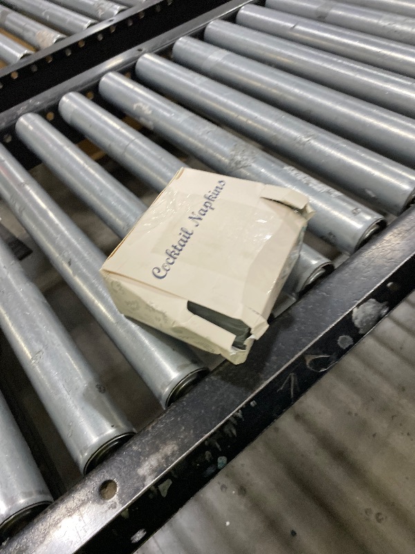 Photo 1 of 100 Pack Cocktail Napkins, 3-Ply Scalloped Edged Wedding Napkins Folded 5 x 5 Inches Dessert Napkins, Disposable Napkins for Dinner Birthday Party Bridal Anniversary Baby Shower Reception (Green)