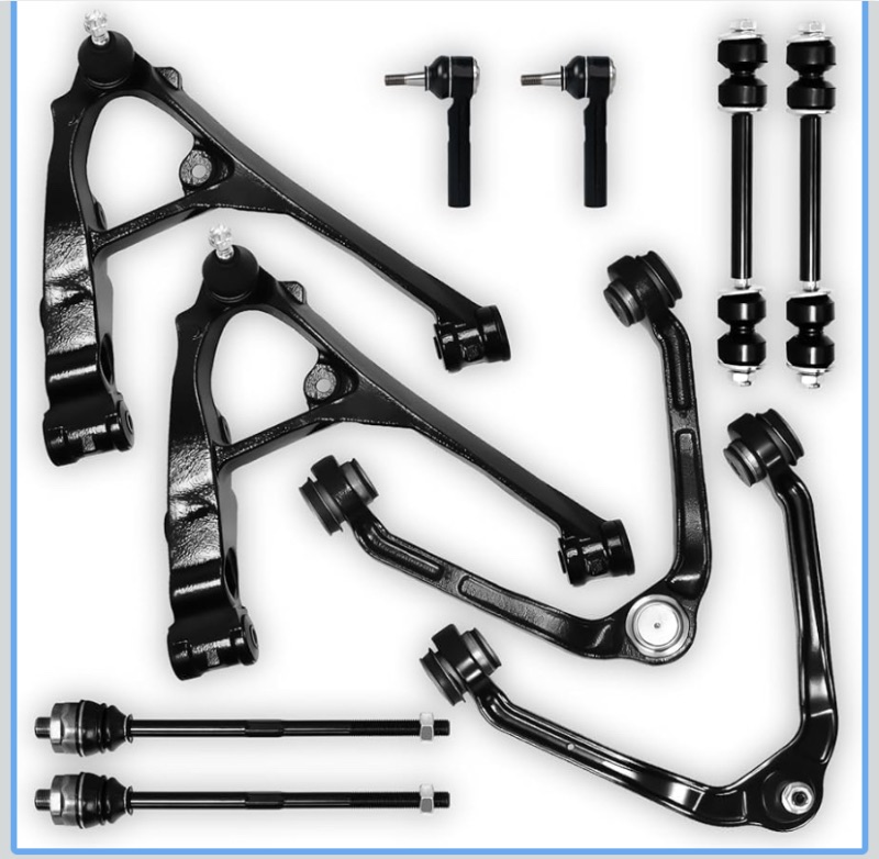 Photo 1 of 10Pcs Front Lower Upper Control Arm Sway Bar End Tie Rod Fit for Cadillac Escalade ESV EXT 2002-2006, for Chevrolet Silverado Suburban 1500 Tahoe 1999-06, Fit for GMC Sierra Yukon XL 1500 99-06