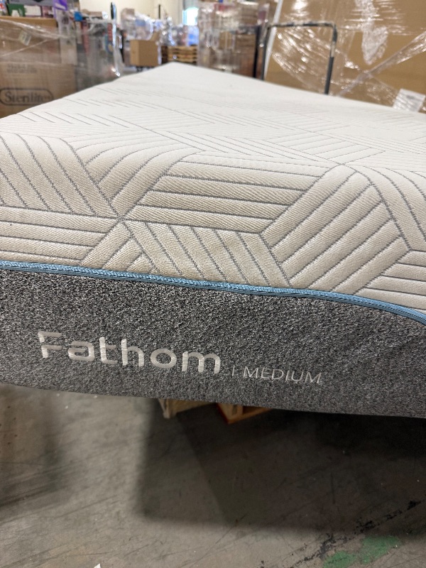Photo 1 of **NOT IN PACKAGING** FATHOM Medium Queen Mattress 12 Inch Memory Foam Mattress Queen Size Bed in a Box for Back Pain Relief and Cool Sleep with Gel Foam and Removeable Fiberglass Free Cover, CertiPUR-US Certified