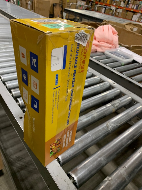 Photo 1 of 10 Pack 17oz Reusable Freezer Storage Containers with Twist Top Lids Airtight, Clear Plastic Food Storage Meal Prep Containers for Leftover Lunch Fruit Salad Oats, Small Soup Container Microwave Safe524