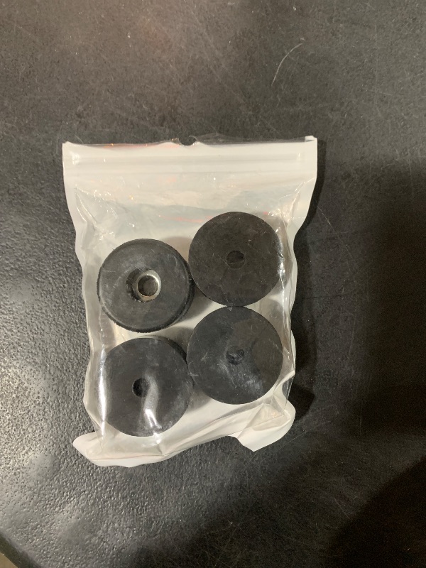 Photo 1 of 4PCS 192310GS Anti-Vibration Rubber Foot Pads for Air Compressors, Black Rubber Isolation Pads & Rubber Anti Vibration Pads Foot Mounts for Electronics Air Compressor (Diameter 1.5", Height 0.75")