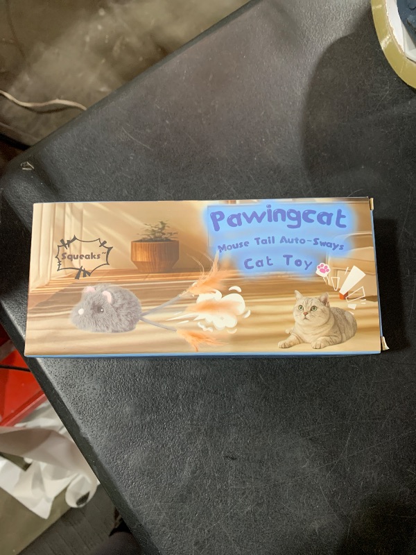 Photo 1 of Pawingcat Moving Cat Toy Squeaky Cat Mouse Toy Automatic Interactive Cat Toys for Indoor Cats Mouse Toys for Cats with Wagging Tail