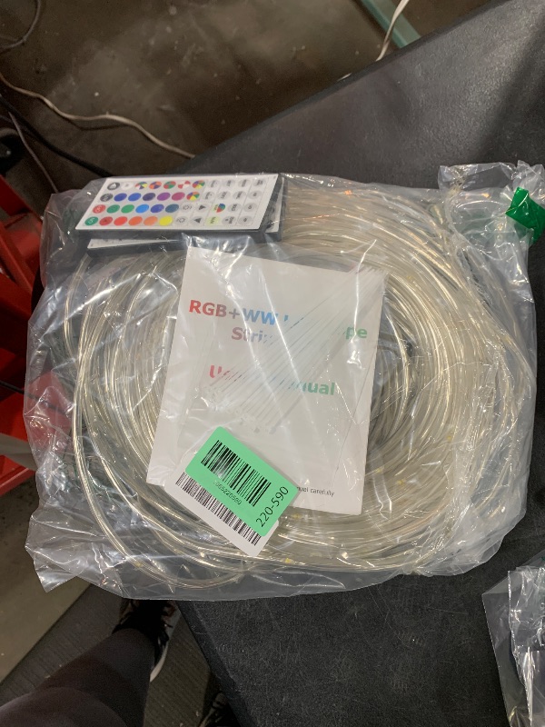 Photo 1 of 100ft Outdoor Rope Light, IP68 Waterproof 25 Color Changing String Lights with 149 Modes, Warm White & RGB LED Multicolor Twinkle Fairy Tube Lights for Indoor & Outside Railing, Balcony, Patio Decor