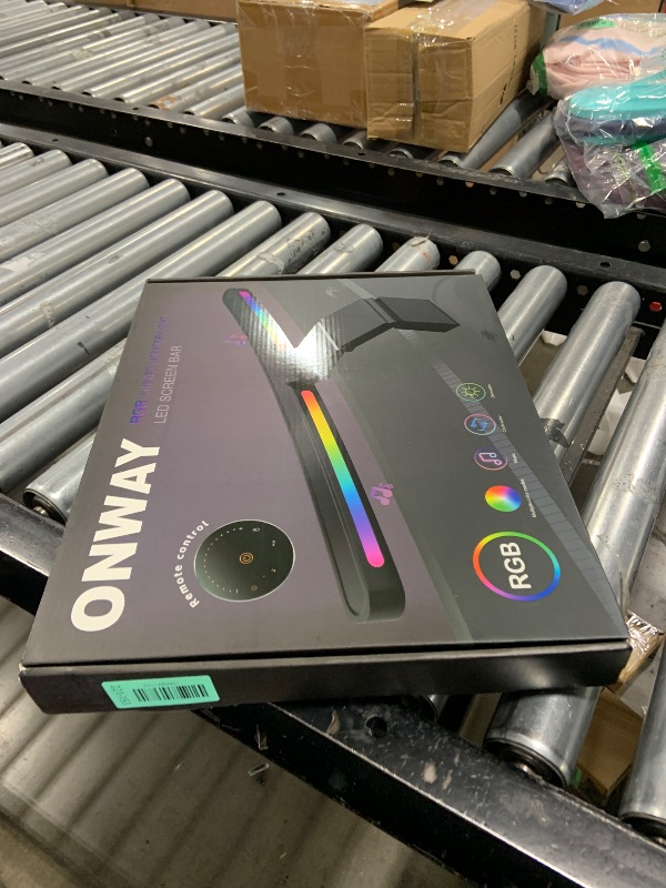 Photo 1 of ONWAY Curved Monitor Light Bar with Wireless Remote,Monitor Light Bar with Auto-Dimming and Camera Base,Applicable to All Screens. No Screen Glare,for (RGB)