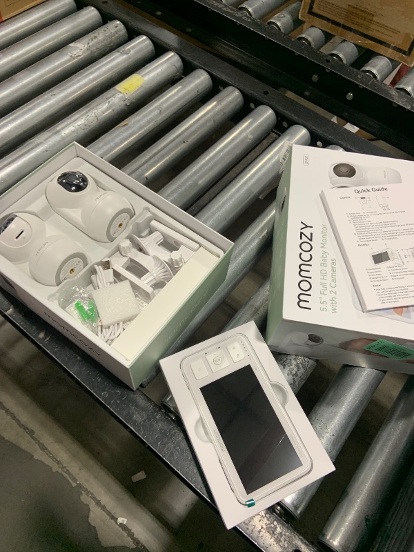 Photo 1 of Momcozy Baby Monitor with 2 Cameras 5.5" 1080P Full HD Split Screen Video Baby Monitor with Camera and Audio, No WiFi 5800mAh Battery, ECO, VOX, Clear Night Vision 1640ft Range (SD Card not Included)