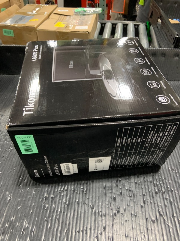 Photo 1 of Tikom Robot Vacuum and Mop, 6000Pa Robotic Vacuum Cleaner with Self-Emptying Base, 90 Days Capacity, LiDAR Navigation, Home Mapping, Ideal for Pet Hair, Hard Floors, Carpet (L8000 Plus)