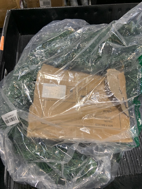 Photo 1 of Wbhome Pre- 9 Feet/106 Inch Christmas Garland with 100 LED Lights Holiday Decorations, Battery Operated (Batteries NOT Included)