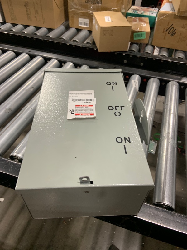 Photo 1 of 100A Generator Transfer Switch for Home Backup Power, Manual Double Throw Safety Switch 120V/240V, NEMA 3R Outdoor Enclosure, Designed for Residential Generator Use