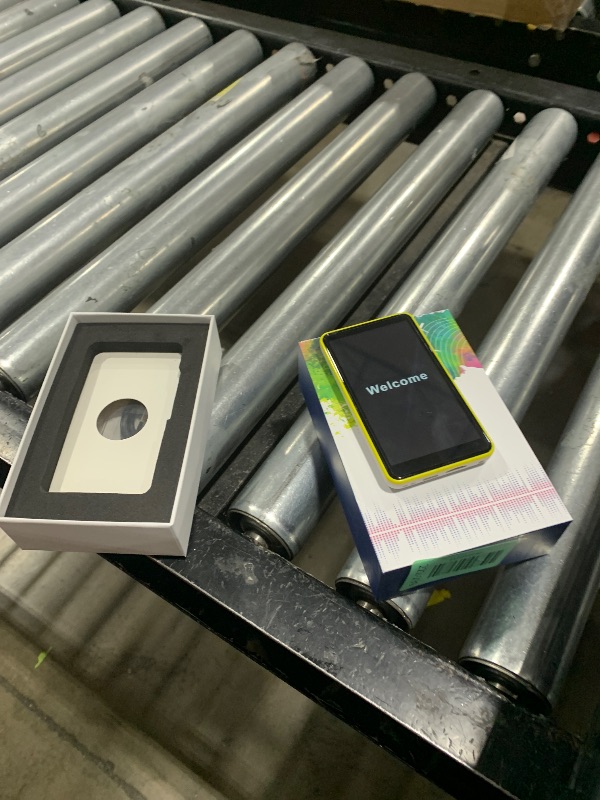 Photo 1 of MP3 Player with Bluetooth and WiFi, 144GB Storage & Android OS, 4" Touch Screen, FM Radio, Kids MP3 & MP4 Player with Spotify, Amazon Music, and Google Play Store, DGTenk Portable Media Player(Yellow)