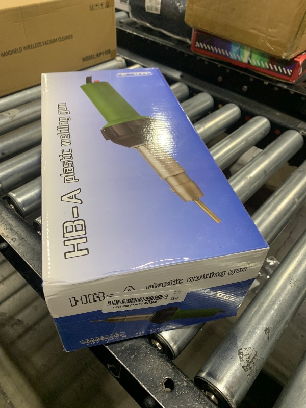 Photo 1 of Hot Air Plastic Welder Welding Gun Plastic Repair Welder Kit, 2 Flat Welding Nozzles, 40mm Silicone Seam Roller and Brass Seam Roller