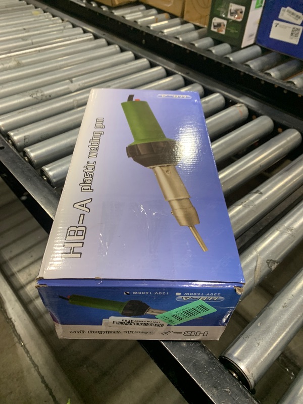 Photo 1 of Hot Air Plastic Welder Welding Gun Plastic Repair Welder Kit, 2 Flat Welding Nozzles, 40mm Silicone Seam Roller and Brass Seam Roller