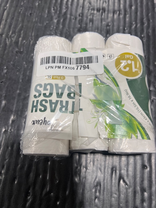 Photo 1 of 1.2 Gallon Small Bathroom Trash Bags, 90 Count Mini Garbage Bags, Unscented Wastebasket Bag, Clear Trash Can Liners