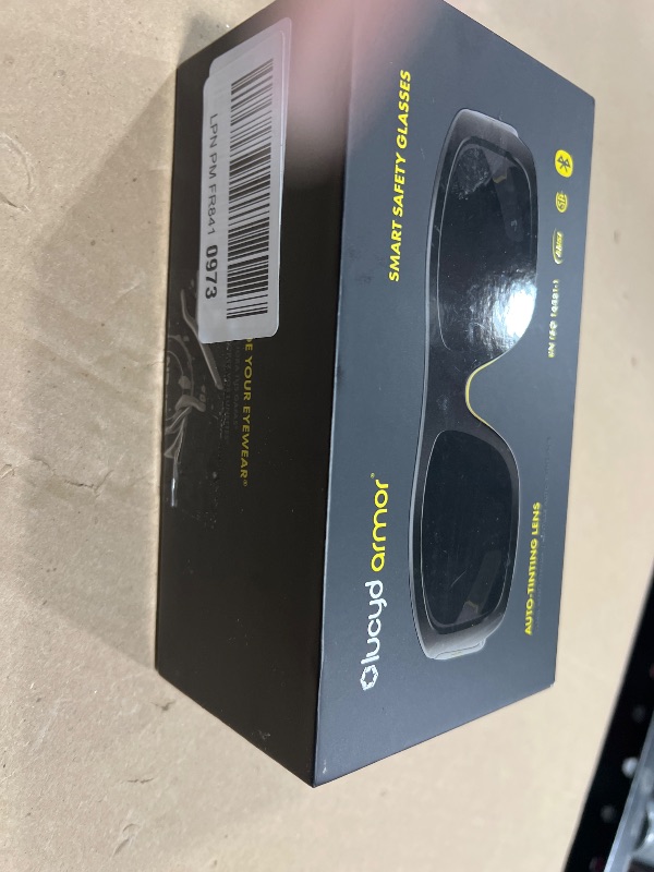 Photo 1 of Lucyd Armor Smart Safety Glasses for Men & Women, TR90 Frame, Bluetooth Smart Safety Glasses with Light Adaptive Lenses, Open Ear Speakers & Microphone - ANSI Z87.1 (Standard)