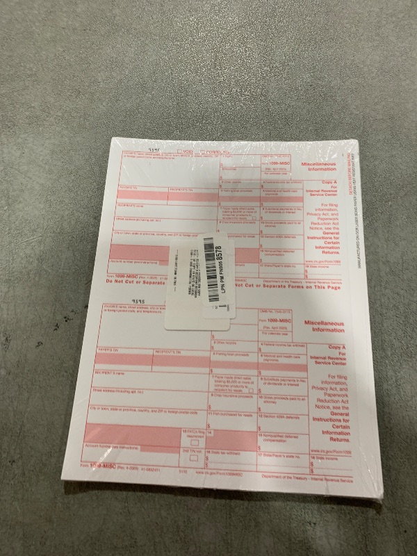 Photo 1 of 1099 MISC Forms 2025 Laser Tax Forms 4 Part Kit for 25 Individuals - Designed for QuickBooks and Accounting Software 1099 Misc 2025
