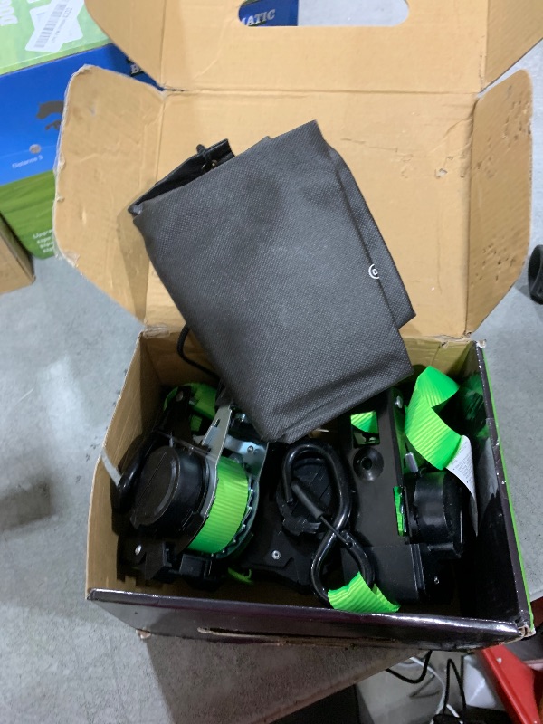 Photo 1 of Autofonder Retractable Ratchet Straps with Soft Loops(4 Pack)-(1,500lb Break Strength) -1 Inch x 12 Feet Heavy Duty Auto Self Retracting Tie Down Strap for Truck, Cargo Trailer, Motorcycle, Rad & More