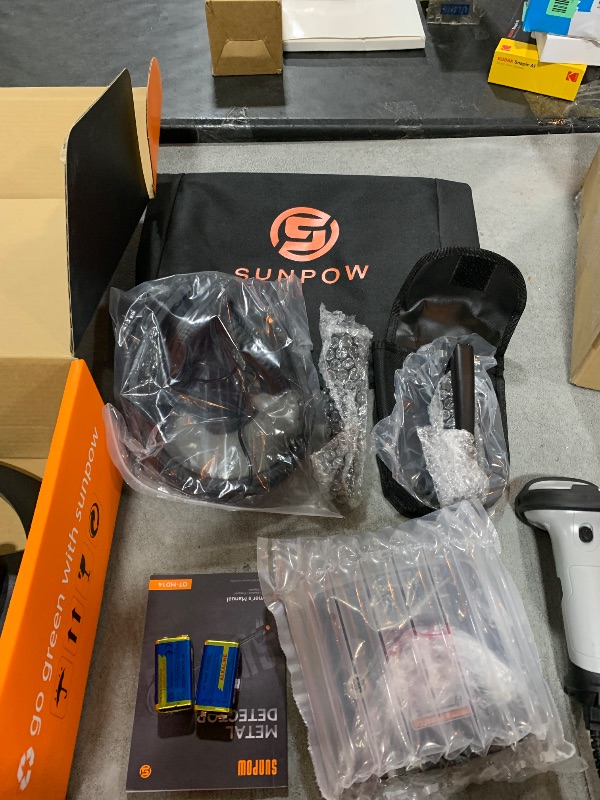 Photo 1 of SUNPOW Metal Detector for Adults Professional - High Accuracy with 12" Waterproof Coil, 2x Backlit LCD Display, Advanced DSP Chip, 5 Modes, Adjustable Length (19"-59"), Sturdy Spiral Structure -OTMD14