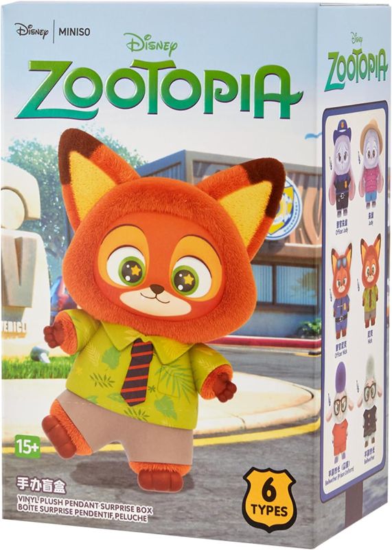 Photo 1 of *****SEALED BAG*****
MINISO Disney Zootopia Soft Vinyl Plush Toy Blind Box Cute Mystery Animal Figurines, Collectible Surprise Gift Figure Model Random Design for Home Decor Birthday Gifts, Single Box