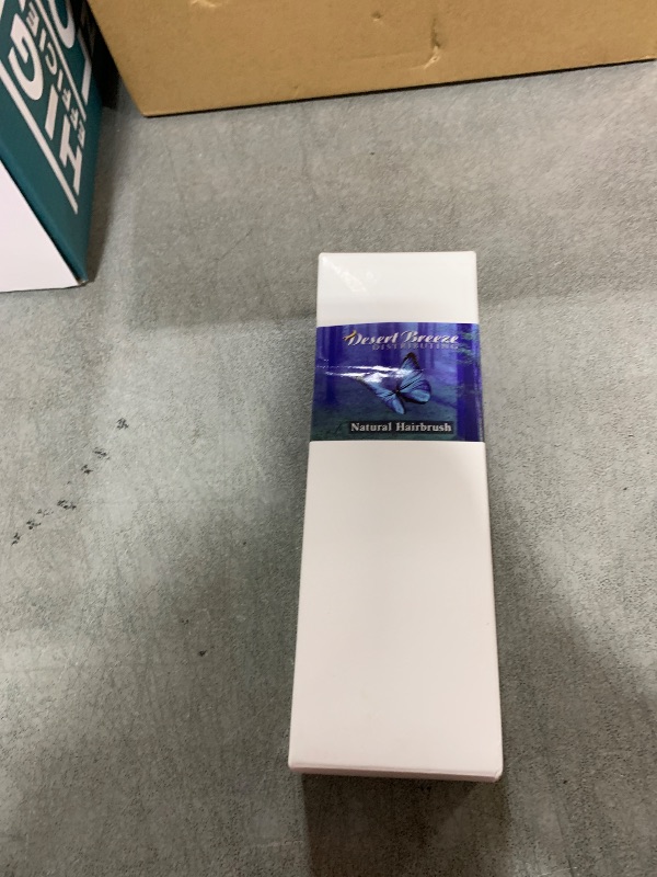 Photo 1 of 100% Pure Calcutta Boar Bristle Hairbrush for Natural Healthy Hair, Stiff Bristle, Made in Germany's Black Forest