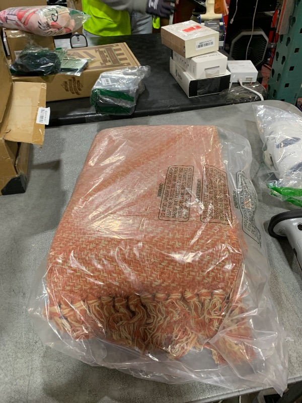 Photo 1 of Collive Long Hallway Runner Rug 2.6' x 10', Washable Runner Indoor Entryway Rug, Terracotta Braided Woven Kitchen Runner Rugs Low-Profile Front Door Floor Carpet for Laundry Room Bedroom