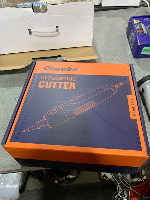 Photo 1 of Chawke CK01 Ultrasonic Cutter – 65W Max Power, 5-Level Adjustable, 40kHz Vibration, 5 Blade Types, Professional Cutting Tool for 3D Prints, Prototyping, Plastic, Car Mods, and Woodworking (Basic Kit)