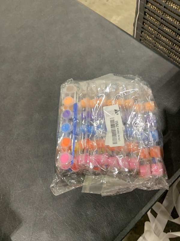 Photo 1 of 10 Pack Mini Acrylic Paint Set,12 Colors Acrylic Paints Strips for Kids&Adults Craft Paint,140 PCS Kids Painting Kit Container Strips Storage, Perfect for Home Birthday Classroom Party Favors……