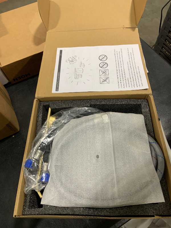 Photo 1 of Beiyi Roman Tub Faucet Brushed Gold Deck Mount Waterfall Bathtub Faucet 2 Handles High Flow Bath Tub Faucet Set