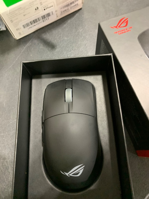 Photo 1 of ASUS ROG Harpe II Ace Wireless Esports Gaming Mouse – 2025, Pro-Tested, Right-Handed, 48g Lightweight, Tri-Mode Connectivity, 42K DPI, 8K Polling, 101Hr Battery, Web-Based Tool, PC/Mac Support - Black