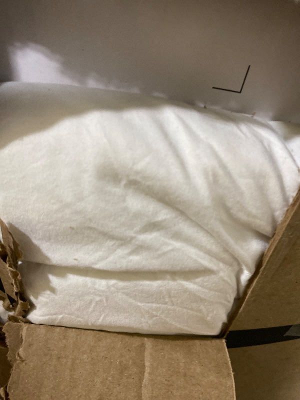 Photo 1 of DWR Heavyweight Down Feather Fibers Comforter Oversized King, Ultra-Soft Cotton Blend Fabric, Overfilled Winter Warm Hotel Duvet Insert for Cold Weather/Sleeper (120x98, White)