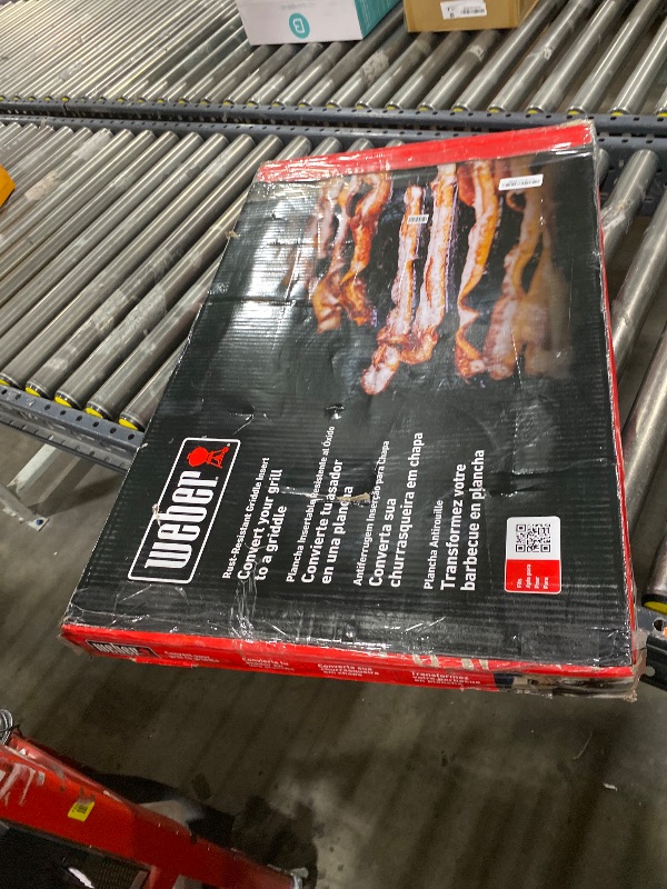 Photo 1 of Weber Rust-Resistant Outdoor Griddle Insert for Genesis 400 Series Gas Grills, Full-Size