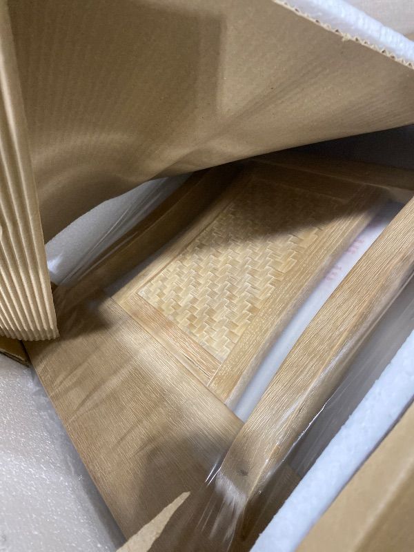 Photo 1 of Linon Home Décor Rylan Modern Farmhouse Rattan Barstool, Natural