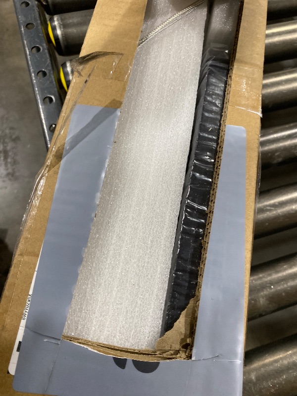 Photo 1 of Black Wood Linear Pendant Light – Dimmable LED Chandelier with Remote, Modern Minimalist Lighting for Kitchen Islands, Dining Rooms & Pool Tables (Energy-Efficient 19W)