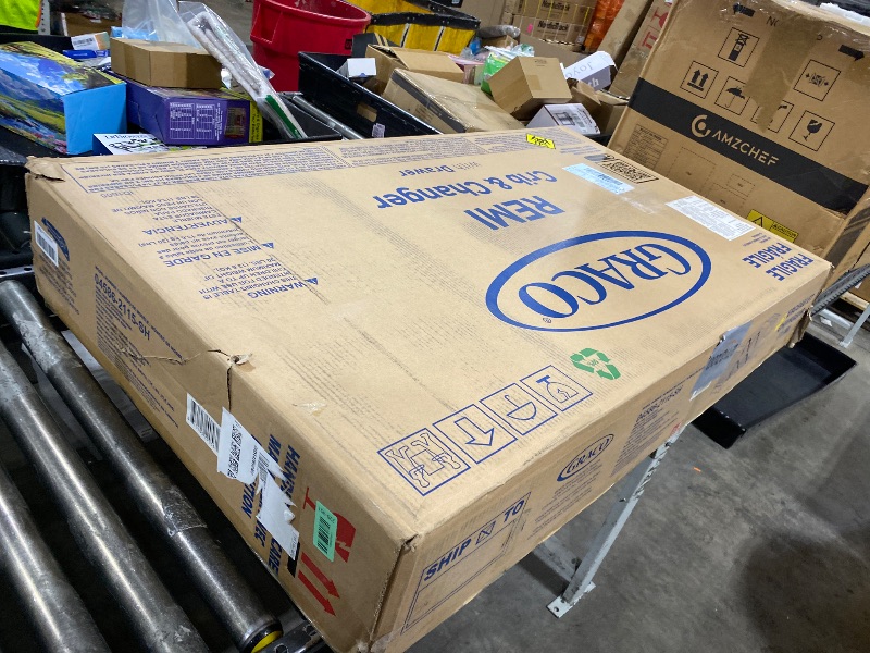 Photo 1 of Graco Remi 4-In-1 Convertible Crib & Changer With Drawer (White & Natural) – GREENGUARD Gold Certified, Crib And Changing-Table Combo, Includes Changing Pad, Converts To Toddler Bed, Full-Size Bed