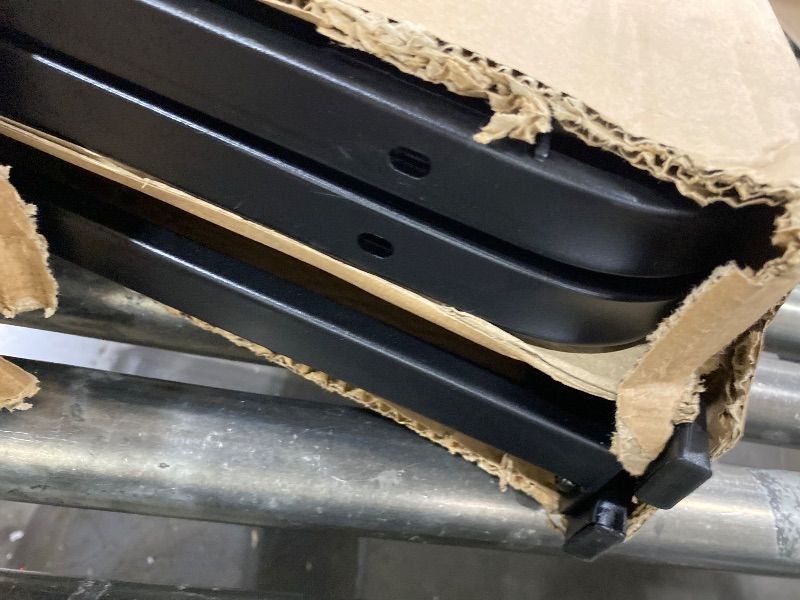 Photo 1 of Amazon Basics Bed Frame with Storage, Foldable Metal Platform, Sturdy Steel, No Box Spring Needed, 18 Inches High, Tool-Free Setup, Queen Size, Black