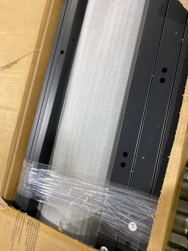 Photo 1 of Twin XL Over Queen Size Bunk Bed with Storage Shelves and LED Lights,Heavy Duty Adult Bunk Beds with Angled Ladder,Metal Queen Bunk Bed,Black