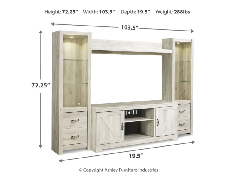 Photo 1 of Bellaby 4-Piece Entertainment Center with 63'' TV Stand