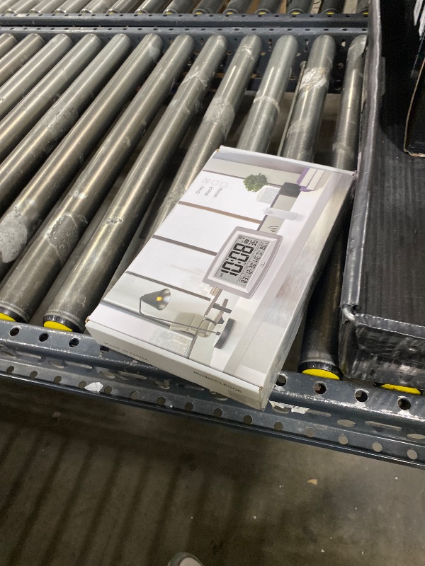 Photo 1 of WallarGe Atomic Clock with Outdoor and Indoor Temperature - 12.5 Inch Self-Setting Digital Clock Large Display, Battery Operated Wall Clocks or Desk Clocks for Bedroom, Livingroom, Office