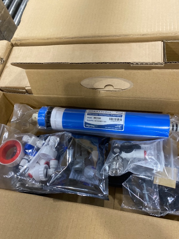 Photo 1 of iSpring RCC1D Tankless RO/DI System, 5 Stage De-ionization Reverse Osmosis Water Filter System, 150 GPD Tankless RO Water Filter System for Aquarium with DI Water Filter