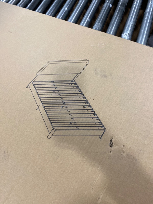 Photo 1 of Full Size Boucle Bed Frame, Upholstered Platform Cloud Bed Frame with Headboard, Soft Teddy Fabric, Modern Style, No Box Spring Required, Easy Assembly, Beige