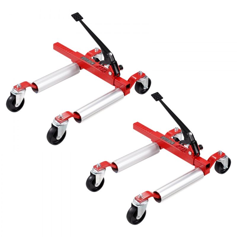 Photo 1 of VEVOR Wheel Dolly, Max Capacity 1500 Lbs Car Dolly, Car Jack Dolly Lifter with 360° Rotatable Wheels, Heavy Duty Vehicle Positioning Ratchet Tire Jack, for Vehicle Car Auto Repair Moving, Set of 2