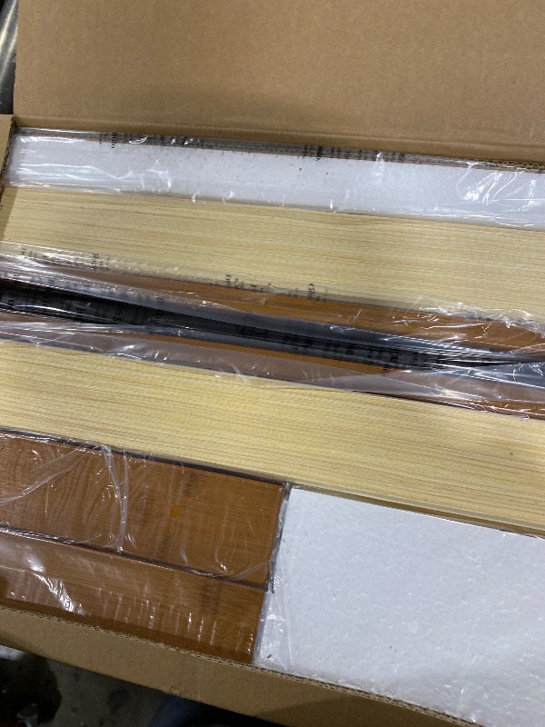 Photo 1 of Zinus Ellie 14 Inch King Bamboo Platform Bed Frame, Wood Slat Support, No Box Spring Needed, Easy Assembly, Brown