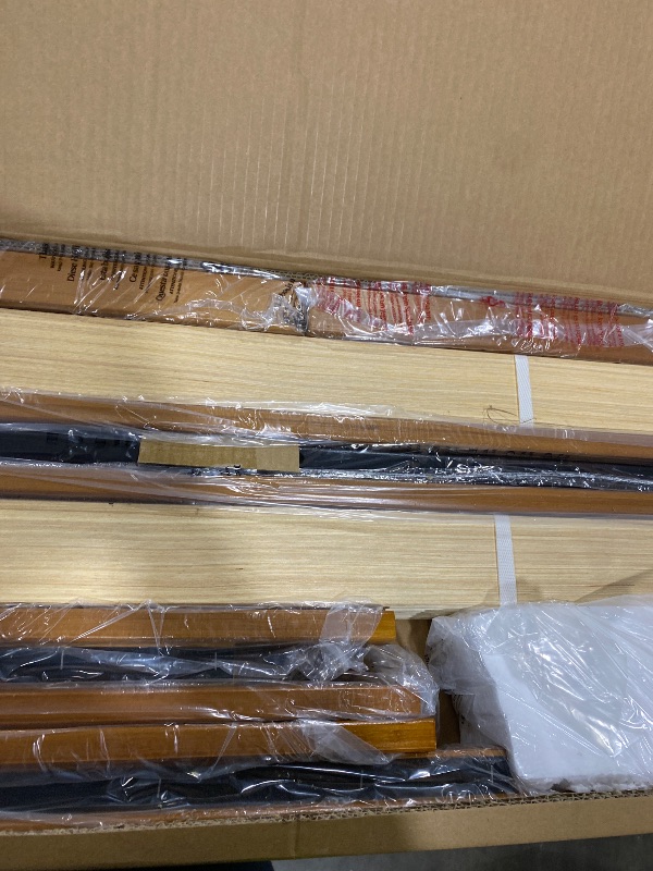 Photo 1 of Zinus Ellie 14 Inch King Bamboo Platform Bed Frame, Wood Slat Support, No Box Spring Needed, Easy Assembly, Brown