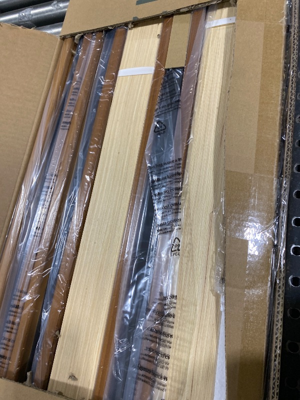 Photo 1 of Zinus Ellie 14 Inch King Bamboo Platform Bed Frame, Wood Slat Support, No Box Spring Needed, Easy Assembly, Brown