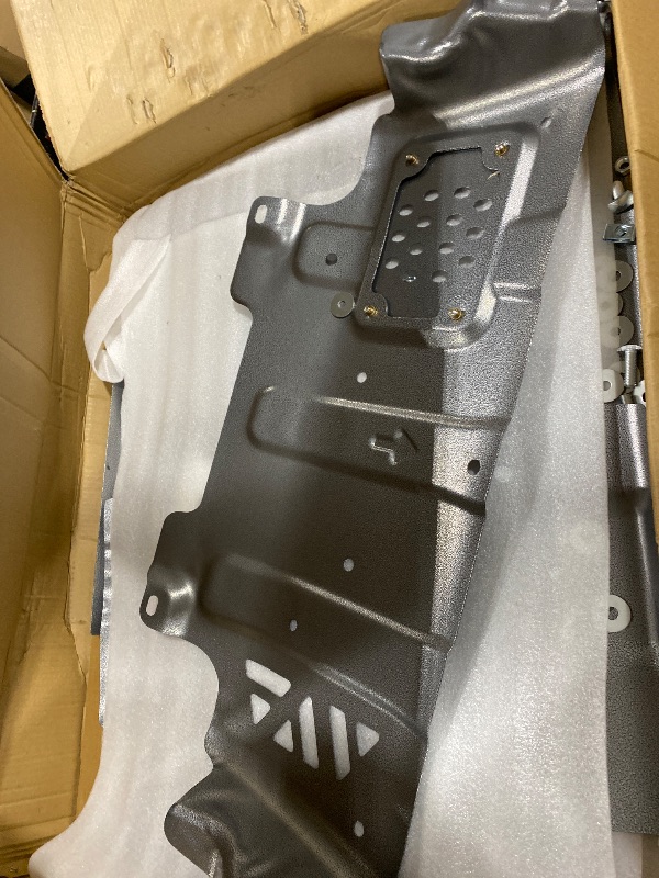 Photo 1 of FL3Z-5D032-D Lower Front Splash Shield, Engine Splash Guard Shield, Front Engine Splash Shield Guard for 2018-2022 Ford F-150 Lower Air Deflector Black